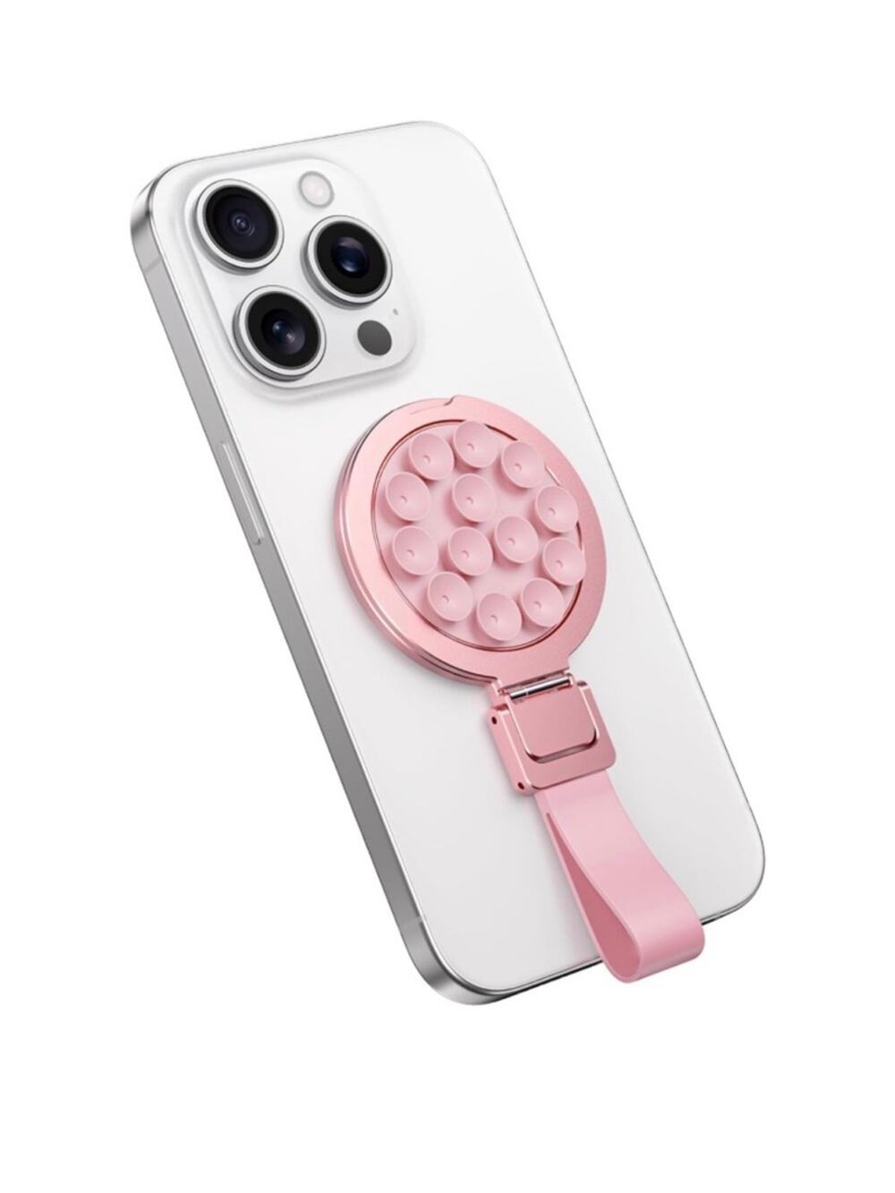 Magnetic Suction Cup Phone Mount Stand for Mag-Safe, Silicone Ring Holder NWT